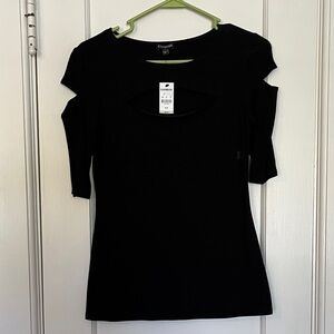 Express Black Cut-Out Top size S